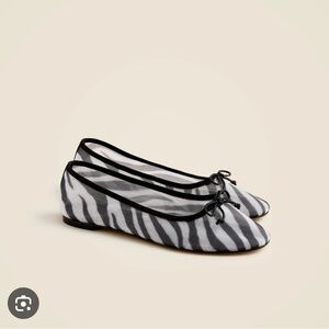 Jcrew Zebra Mesh Flat